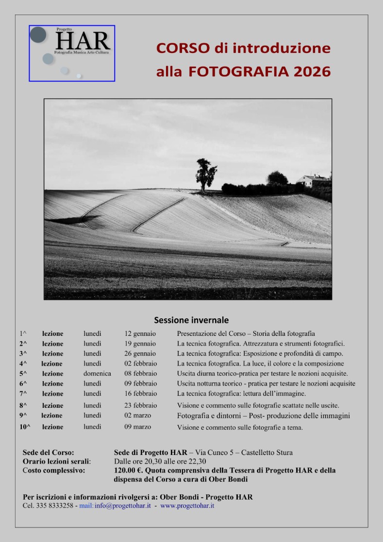 Corso introduttivo - inverno 2026